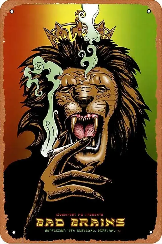 Bad Brains Portland 2009 (Special Handbill Edition) Concert Posters Vintage Metal Tin Sign Decoration Sign for Home Kitchen sign
