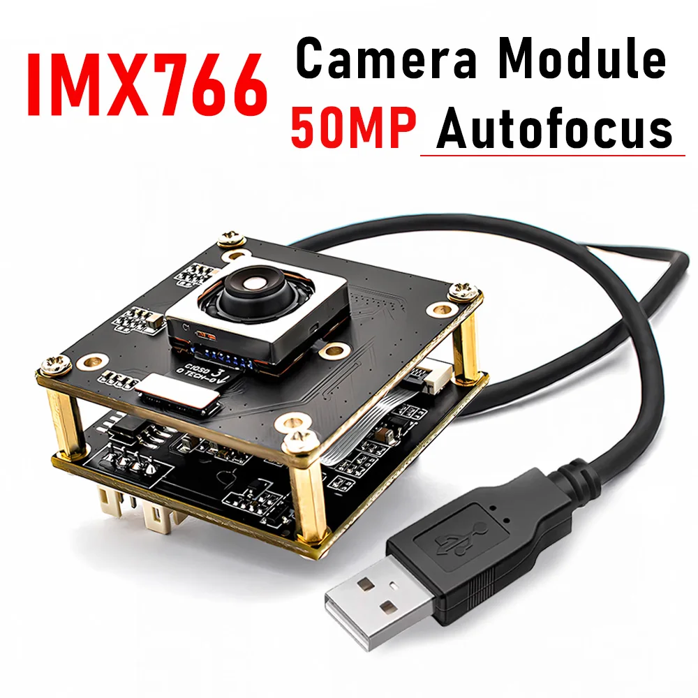 WGWK IMX766 50MP 8160x6120 USB Webcam Camera Module High Speed AF UVC-Compliant Plug and Play for Conference & Live Streaming