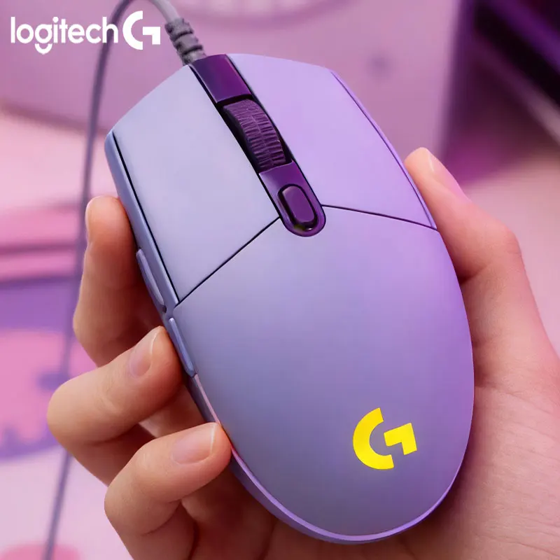 

Logitech G203 Wired Gaming Mouse Lightweight Design High Response 8 Programmable Buttons Compatible with PC
