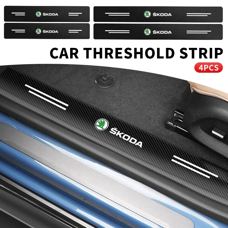 4Pcs Carbon Fibre C… - image