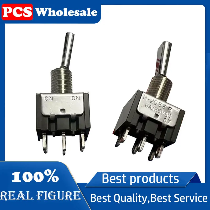 M-2022E toggle switch 6-pin 2-position oscillating arm toggle switch 6A125V