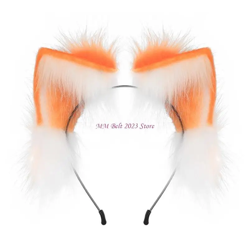 49ME ハロウィンキツネ耳毛フープかわいい女の子ライブブロードキャストコスプレパーティー帽子