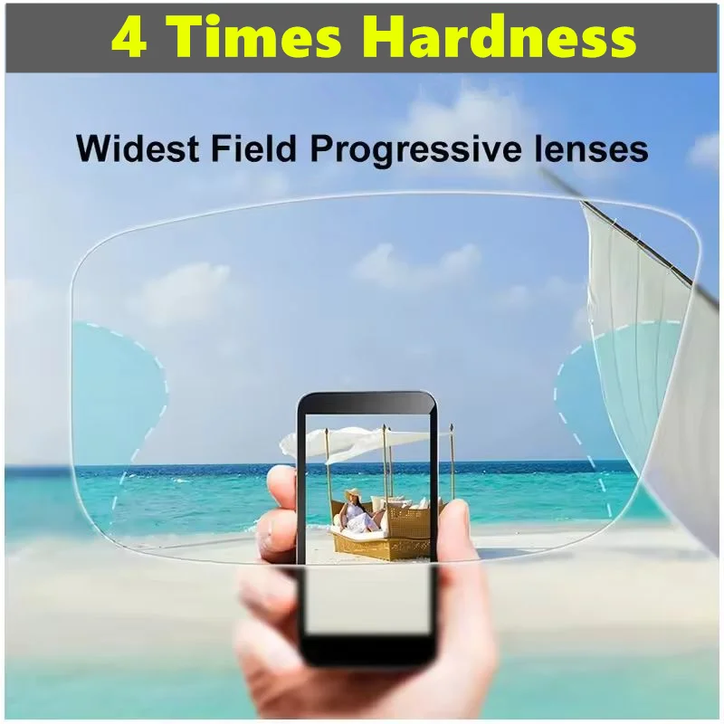  High-quality Super Tough Multifocal CR39 Lenses 1.56/1.61/1.67/1.74 Professional Custom Wide Field of View Progressive Lenses