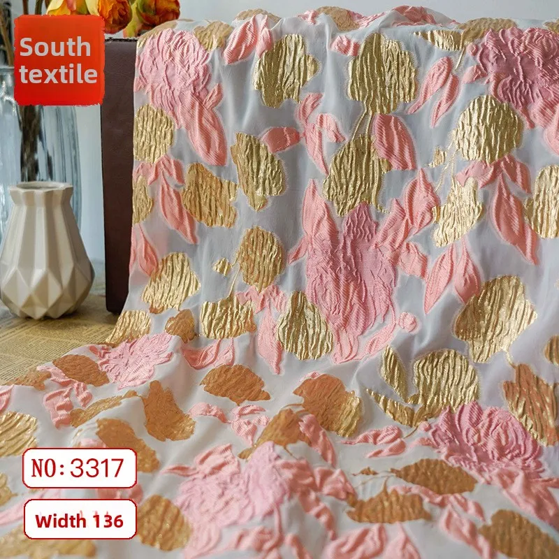 

Spring Summer Soft Metal Wire Fabric for Wedding Dress Clothing Bouquet Decorative Cloth Diy By The Meter Sewing Material