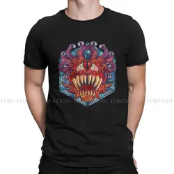 DND Game Newest TShirt for Men Beholder Stained Glass Round Neck Pure Cotton T Shirt Hip Hop Birthday Gifts Streetwear