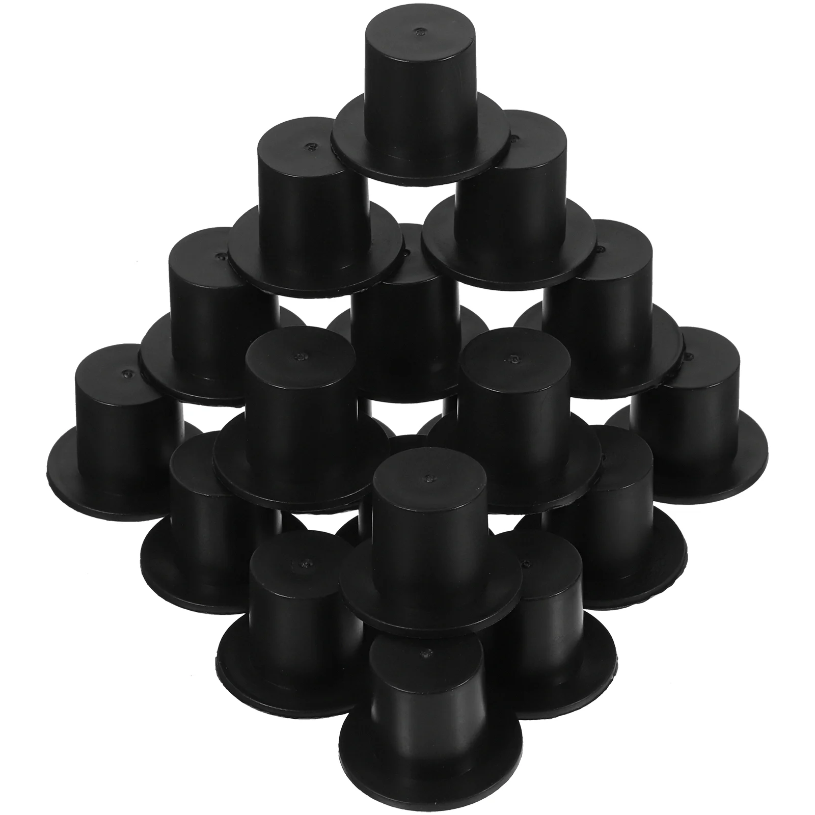 

100 Pcs Baby Christmas Outfit Mini Hat for DIY Lollipop Decorations Clown Cap Black Bridegroom