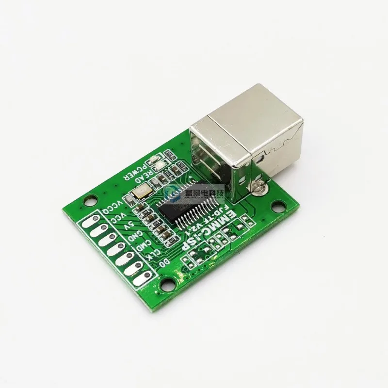 AU6438BS Chip 3 Line EMMC-ISP High-speed Fly Wire Tool USB-B Type Computer Communication