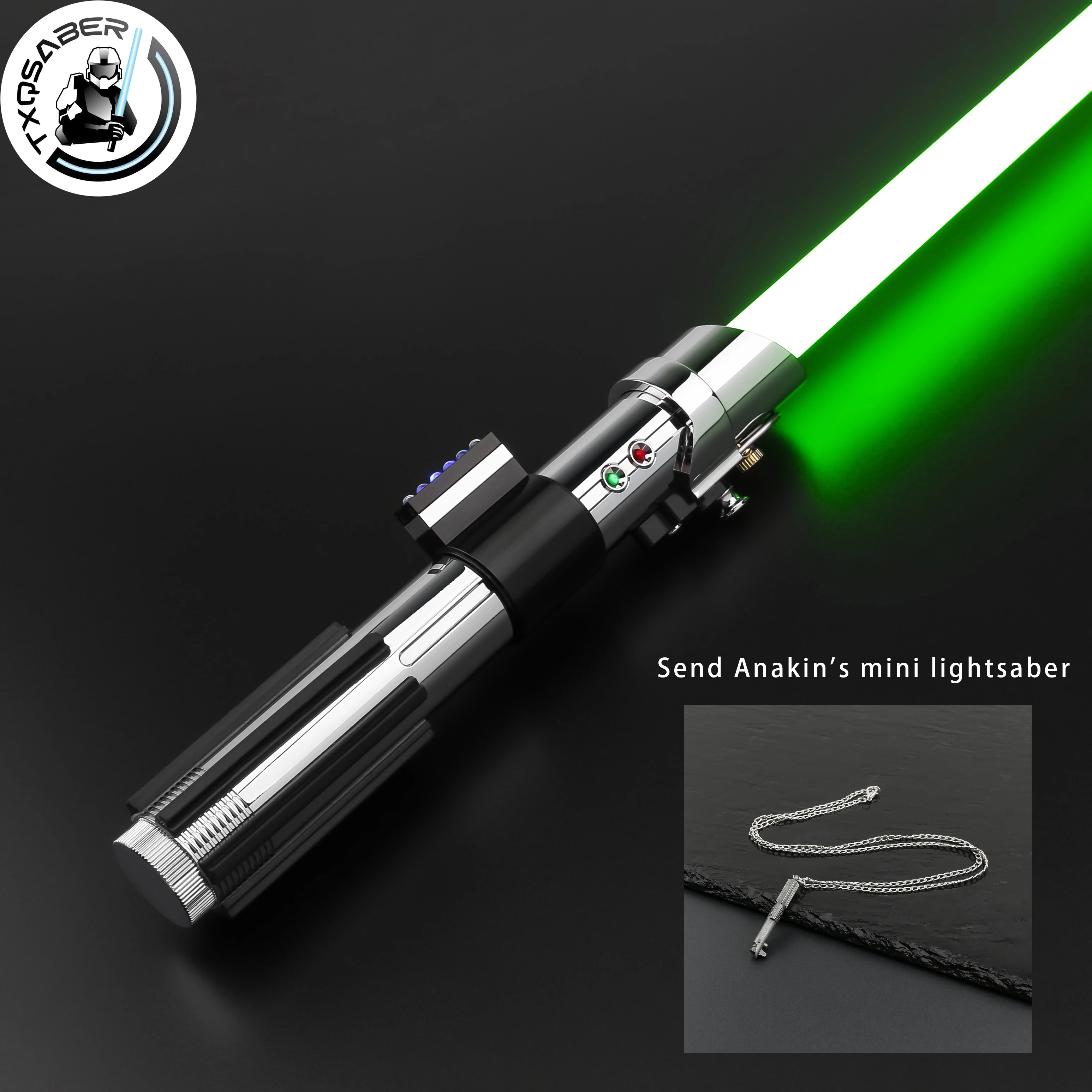 

TXQSABER Lightsaber Anakin EP2 Replica Light Sword Metal Handle Smooth Swing Blaster FOC Laser Sword Adult Toys for Cosplay