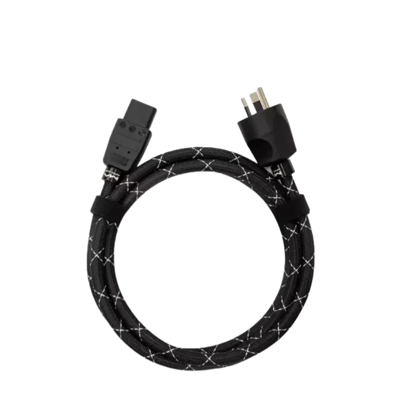 

MATRIX Oxygen Free Copper Hi Fi Power Cord Pure Copper Contact Nylon Braided Jacket 1.8 meters