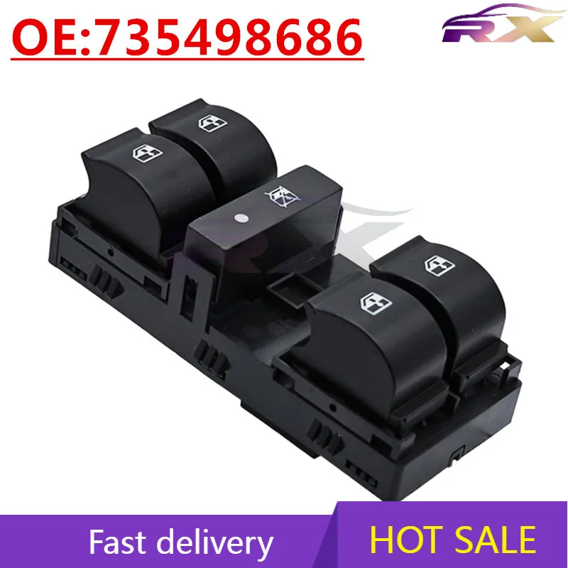 

OEM:735498686 Suitable For 2012-2016 Fiat Doblo Auto Parts Glass Lifter Main Switch Powered Windows Control Switch