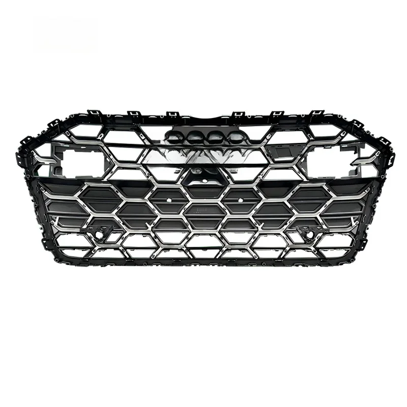 Hot Selling Primed ABS Plastic Front Bumper Mesh Grille Piano Black UV Treated