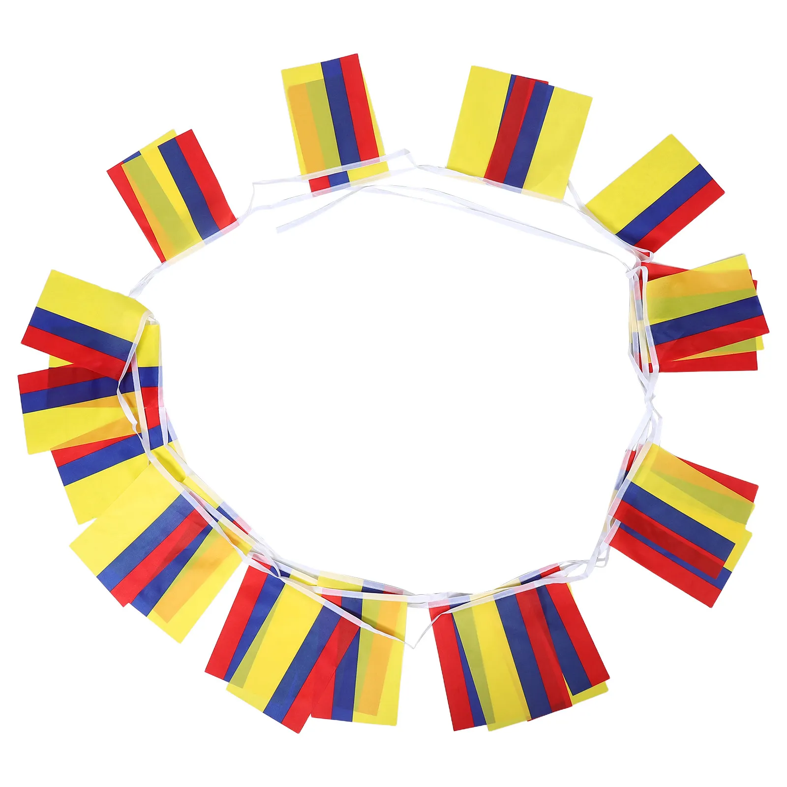 Colombia String Flag Pennant Banner Small Mini Colombian Flags Bunting Banner 14x21cm Outdoor Party Decoration Soccer Fan Flag