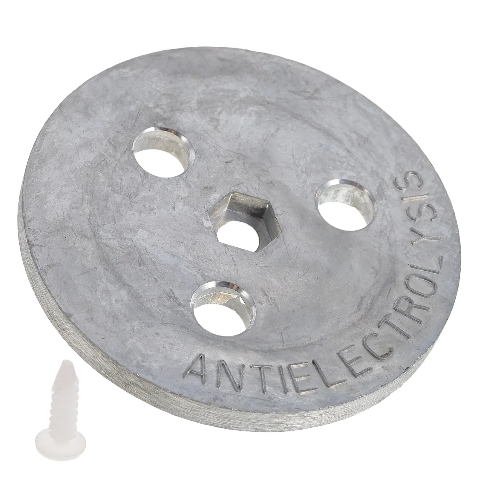 Zinc Anode Block Bolt Install Cathodic Protection Anti Electrolysis Zinc Anode Weight Plate for Ship Propeller Rudder Saltwater
