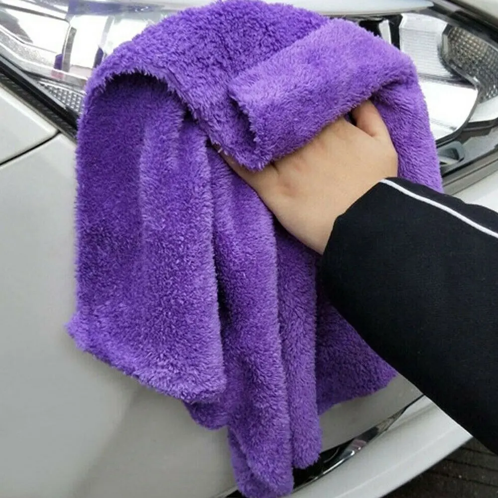 5pcs Car Detailing Washing Towel Car Wash Microfiber Towel Cleaning Drying Car Polishing Cloth Soft Edgeless Car Accessories