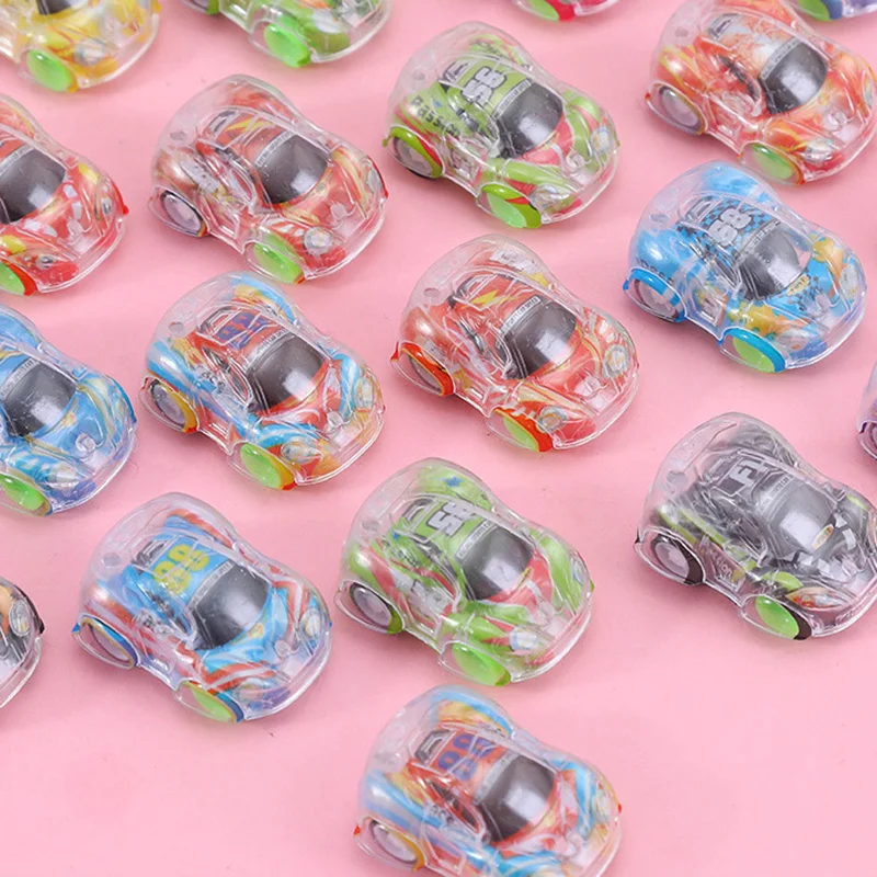 5 Stück transparente Mini-Pull-Back-Auto-Cartoon transparent zurückziehen Auto Spielzeug Kinder Party begünstigt Geburtstags feier kleines Geschenk Geburtstag