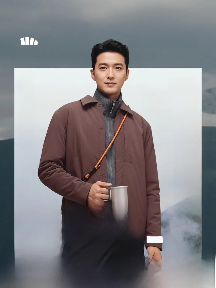 

Куртка Bee Surprise Outdoor для мужчин: легкая, теплая, для повседневной носки, из нейлоновой ткани, ветрозащитная, с наполнителем из пуха, однотонная, без капюшона.