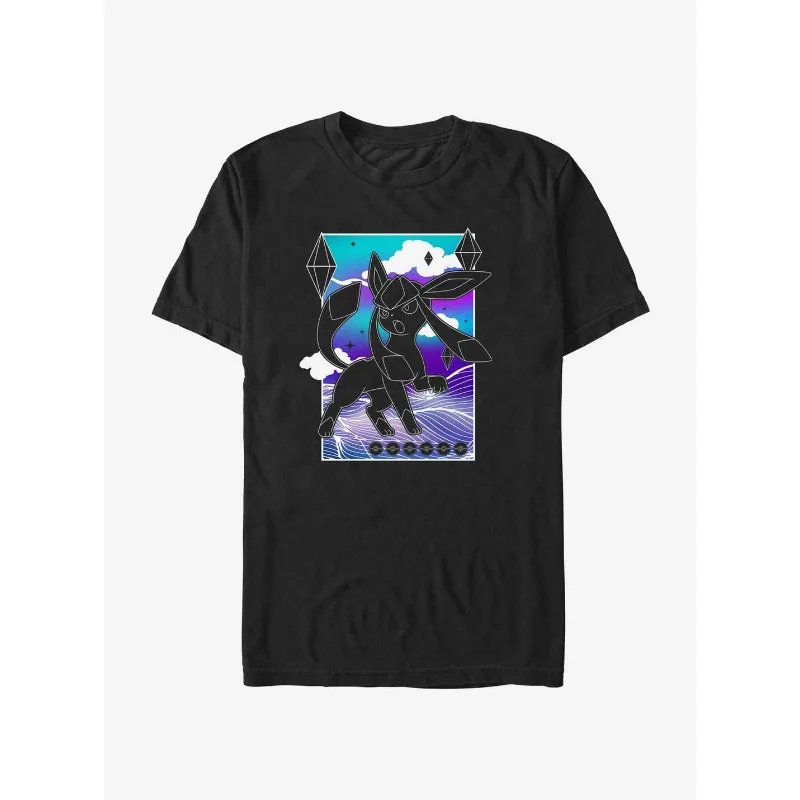 

Cotton Comfortable Sports Style Anime "Pok É Mon" Printed Short Sleeved Shirt for Children, Short Sleeved Shirt for Adults