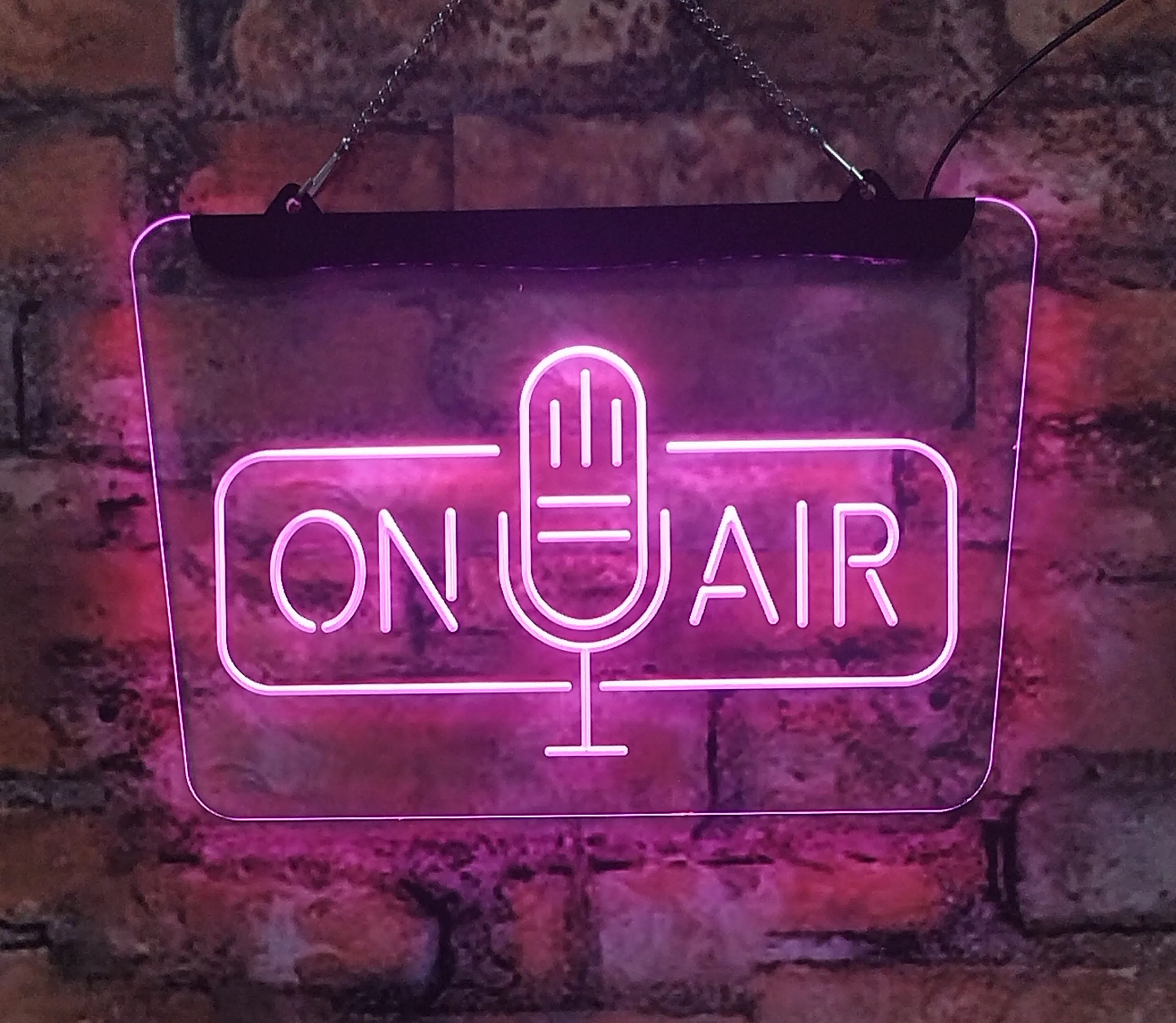 On Air Speaker Studio Music Training Room Neon sign Acrylic board Home Decoration Interior Wall Art 30*40 for room Men's cave