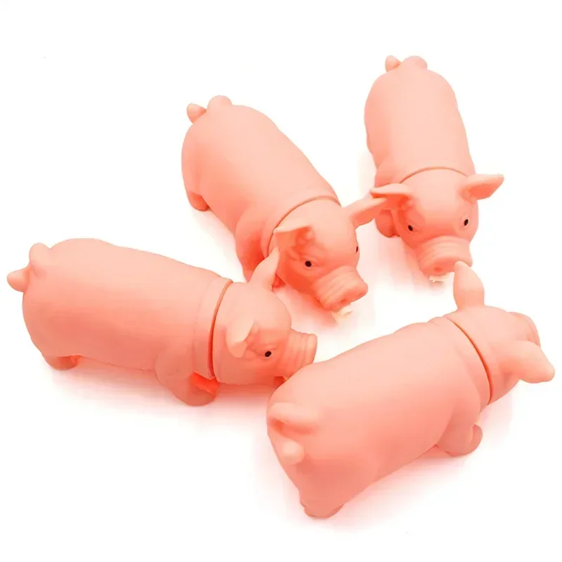 Funny Screaming Pig Pet Toys Releasing Pig Durable Dog Chew Toys Tough Squeaky Dog Grinding Teeth Pet Toys