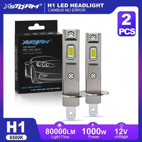 XSTORM H1 LED Headlight Bulbs Canbus High Power Auto Lights 800000LM 1000W Mini Size Focus Automobile Headlamp Fog Lamp 12V 24V