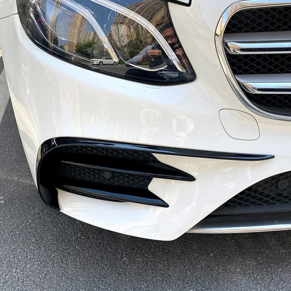 For Mercedes For Benz E-Class W213 Car Front Bumper Lip Splitter Fog Light Trim For AMG E43 Direct Replacement Car Accessories