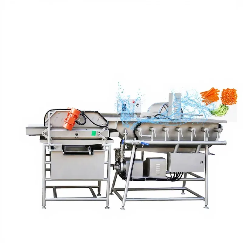 Ozone Drum Fruit Vegetable Washer Vortex Salad Wash Machine Potato Peeler Drying Custom