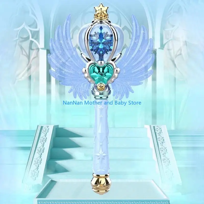 Gift Light Up Up Snowflake Wand Magical rotativo brinquedo para meninos para crianças meninos