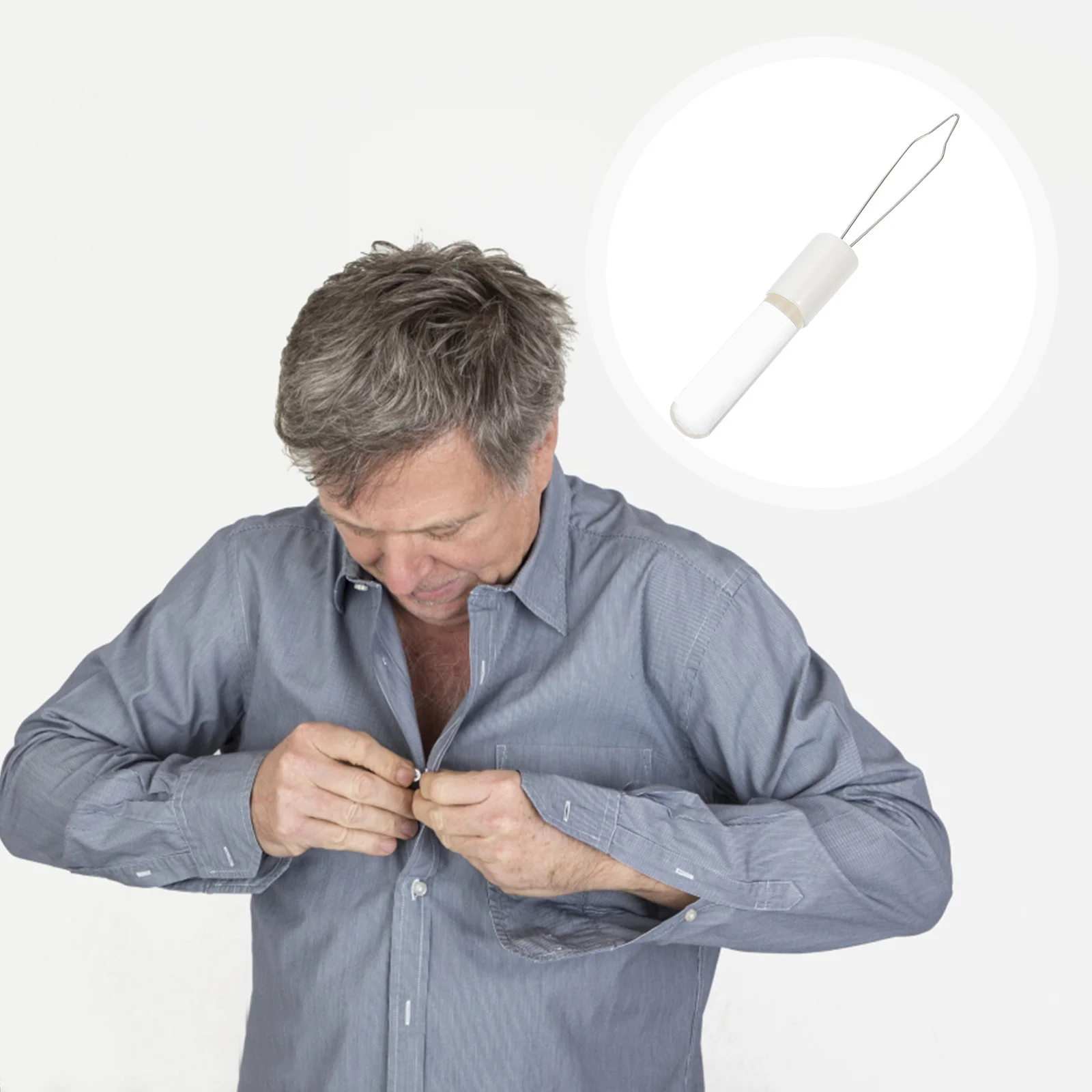 

Button Hook Dressing Aid for Elderly and Arthritis Sufferers One Hand Button Tool for Dressing Zipper Puller