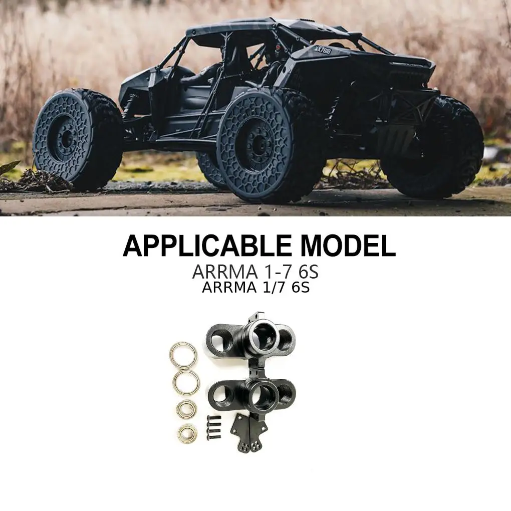 RCGOFOLLOW Steering Hub Carrier RC Car Part Durable Steering Block Knuckles For 1/7 6S Monster Trucks RC Upgrade Part