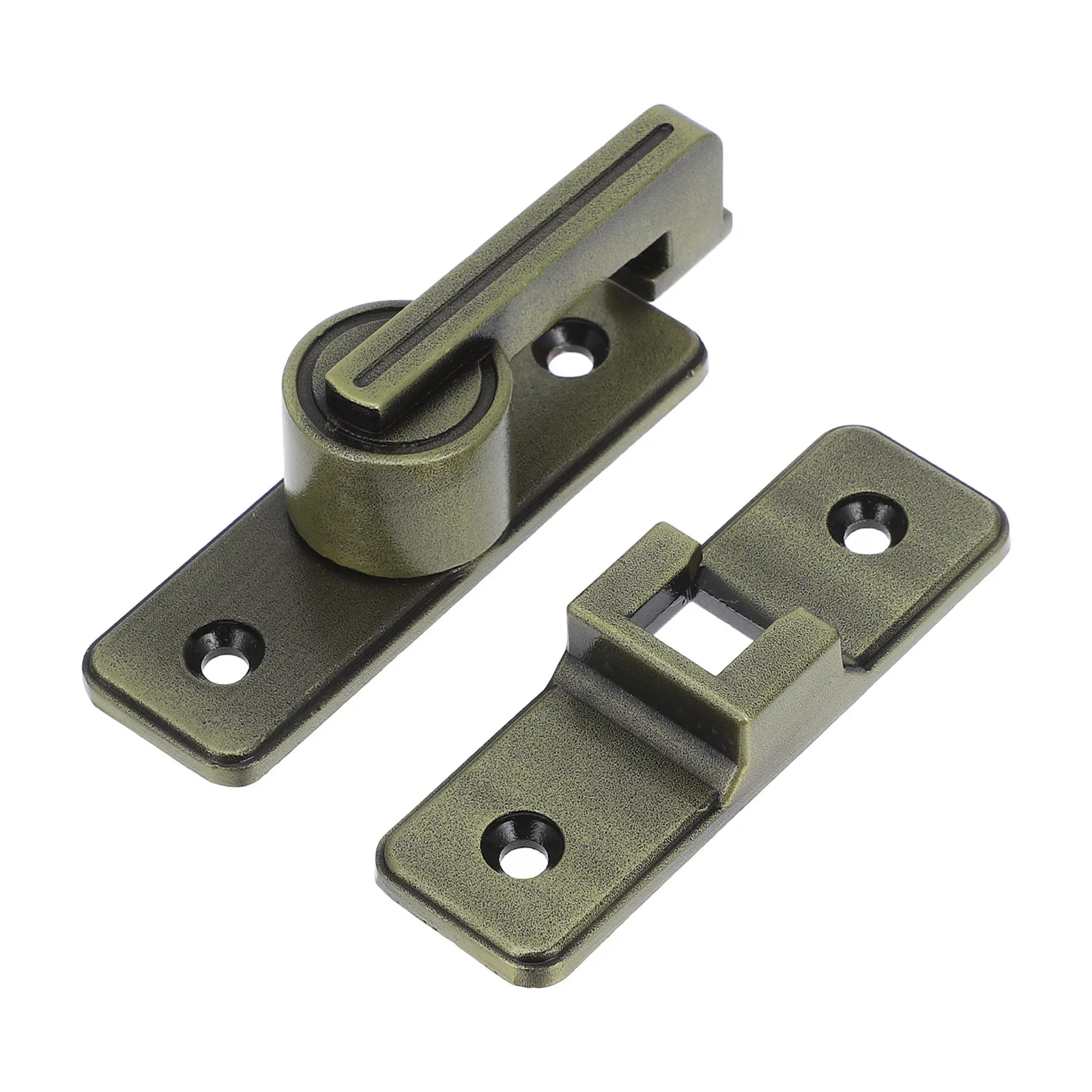 Door Latch Red Stainless Steel Surface Mount Flip Lock 180 Degree Rotation Bathroom Main Entrance Gate Security Hardware