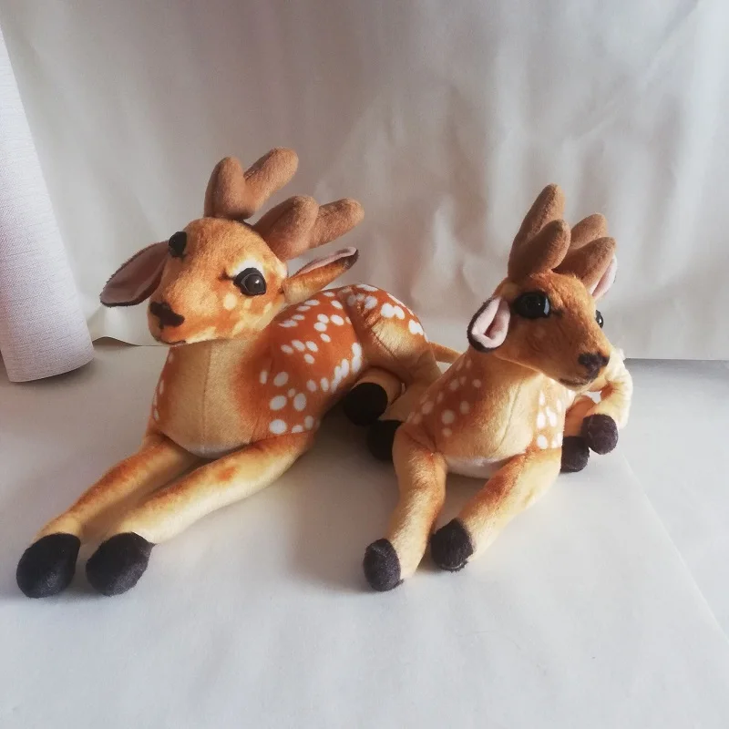 Bonito sika veado brinquedo de pelúcia propenso cervos macio boneca travesseiro brinquedo crianças aniversário presente natal h1649