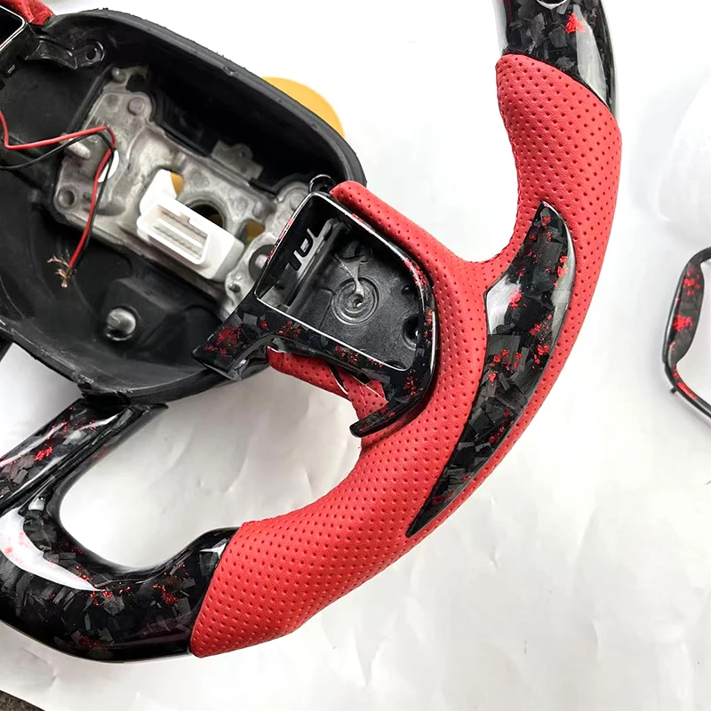 Custom LED Smart Sports Design Real Carbon Fiber Steering Wheel for 2015 Dodge Charger Challenger Hellcat Durango SRT