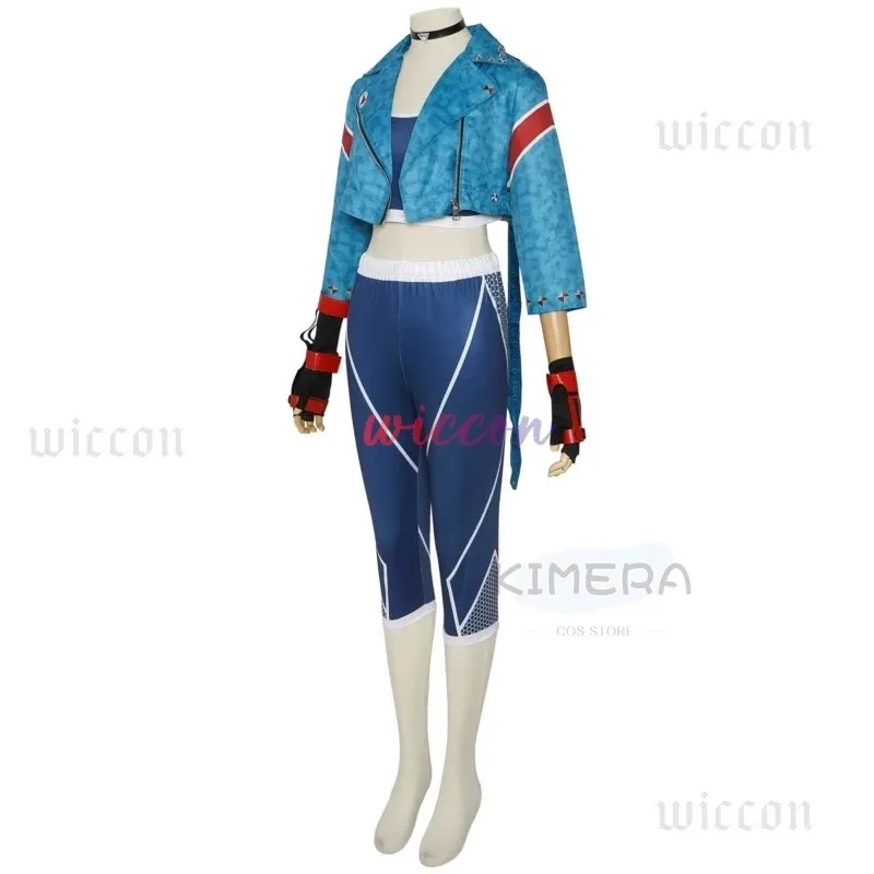 DY20Anime Game SF6 Cammy Cosplay Costume For Girls Jacket Pants Wig Fantasia Women Halloween Carnival Party Female Role Clothes2