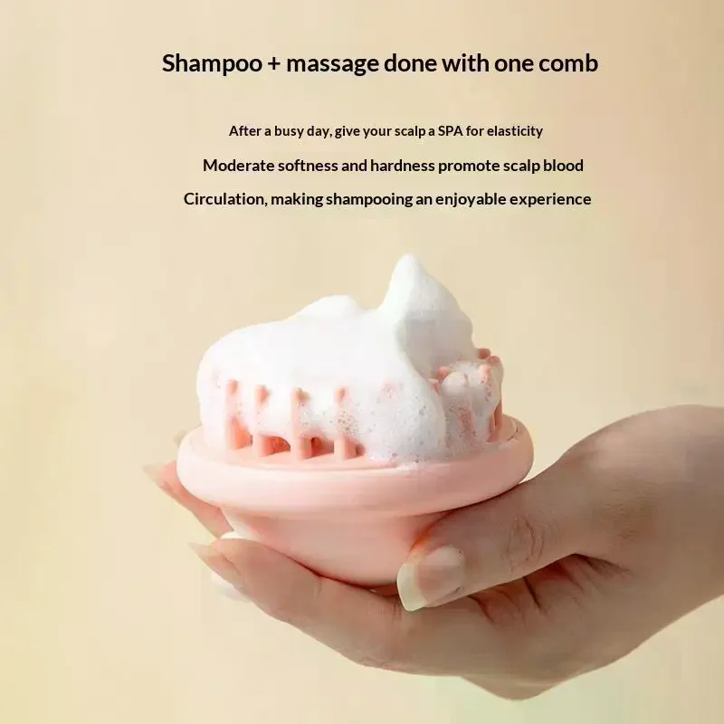 Shampoo Scalp Hair Massager Head Body Massage Comb Scalp Massage Brushes Comb Spa Massage Brush Dual Use Of Dry And Wet view 4