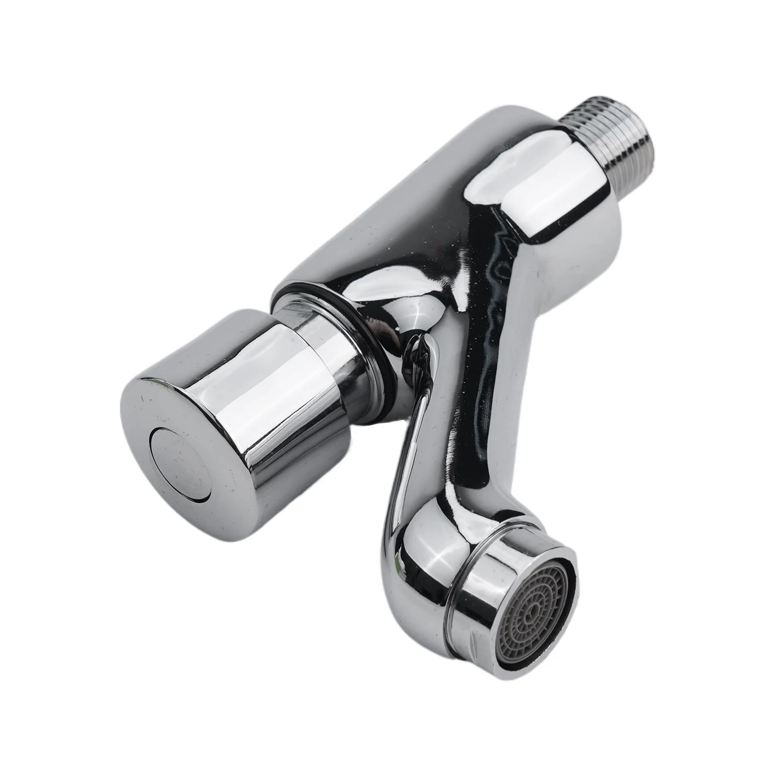 Chrome Bathroom Faucet Bathroom Self Closing Tap For Bathroom Use Chrome Finish High-quality Brass Modern Look For Bathrooms