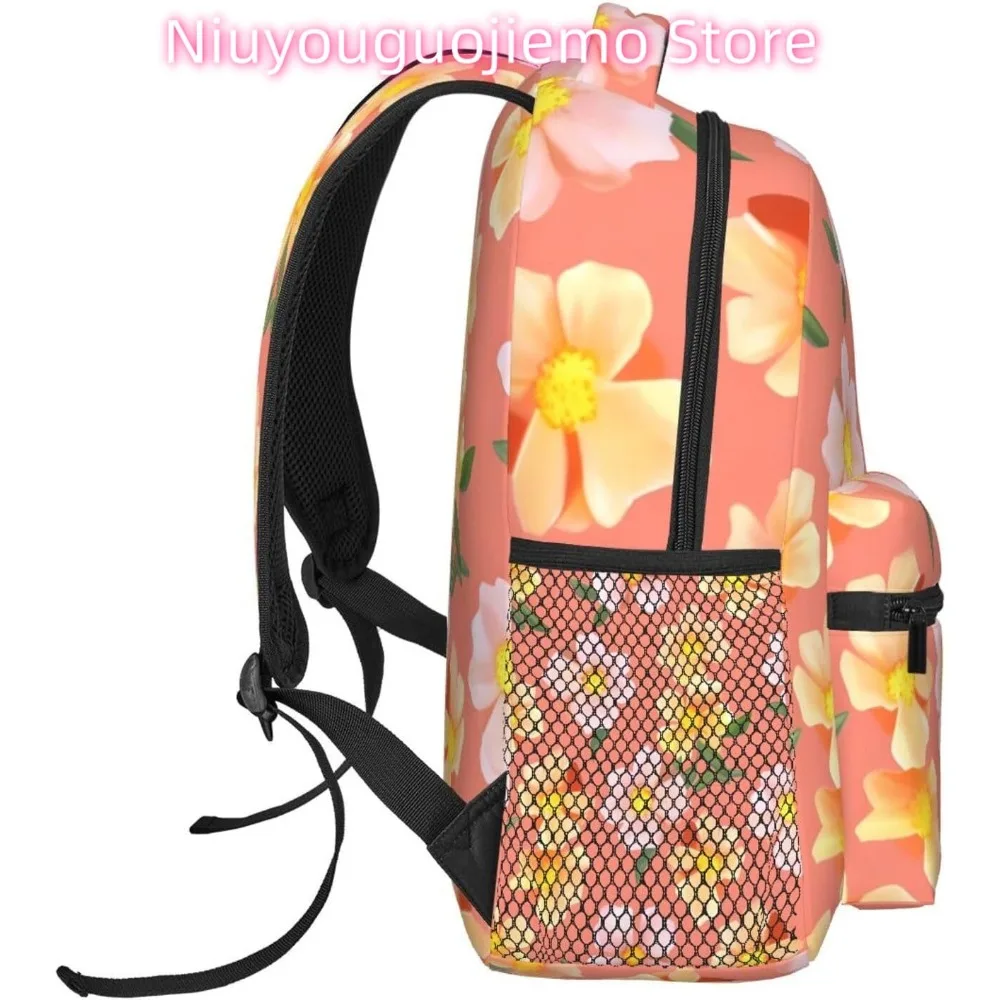 Leuke Grappige Bloem Lichtgewicht Laptop Rugzak Lichtgewicht Multifunctioneel Reizen Casual Dagrugzak Unisex College Rugzakken voor Mannen Wo