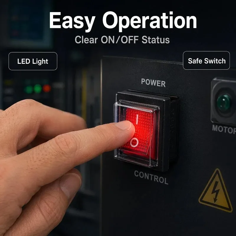 4-pin Waterproof Button Switch with Light ON/OFF Seal Switch with Red Lighting Car Boat Button with LED Light 1/2/5pcs