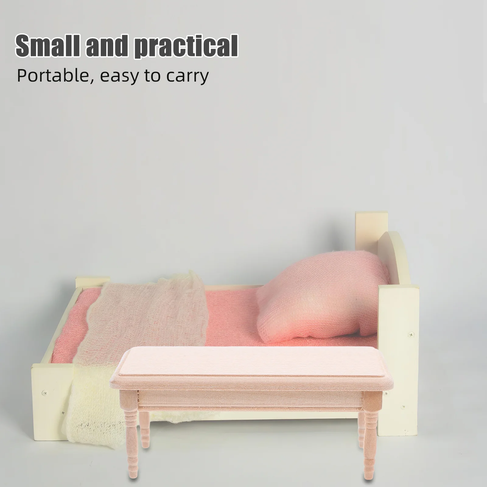 1:12 스케일 미니어처 인형집 가구 미완성 목재 커피 테이블 서랍 포함 DIY 장식용 작은 거실 세트