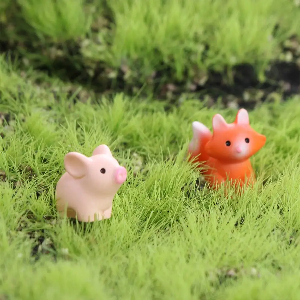 Cat Duck Sheep Squirrel Frog Turtle Animals Micro Landscape Ornaments Realistic Handmade Zodiac Animals Miniatures Cute