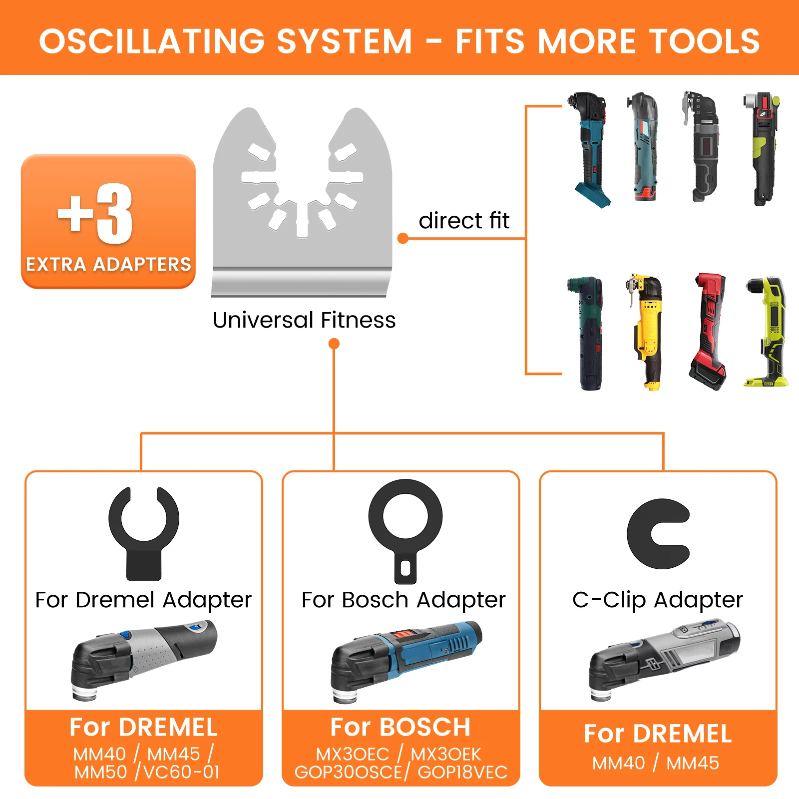 6/25pcs Multi Cutter Blade Stainless Steel Oscillating Tool Scraper Blades Multitool Hook Knife Blade For Wood  Metal Cutter