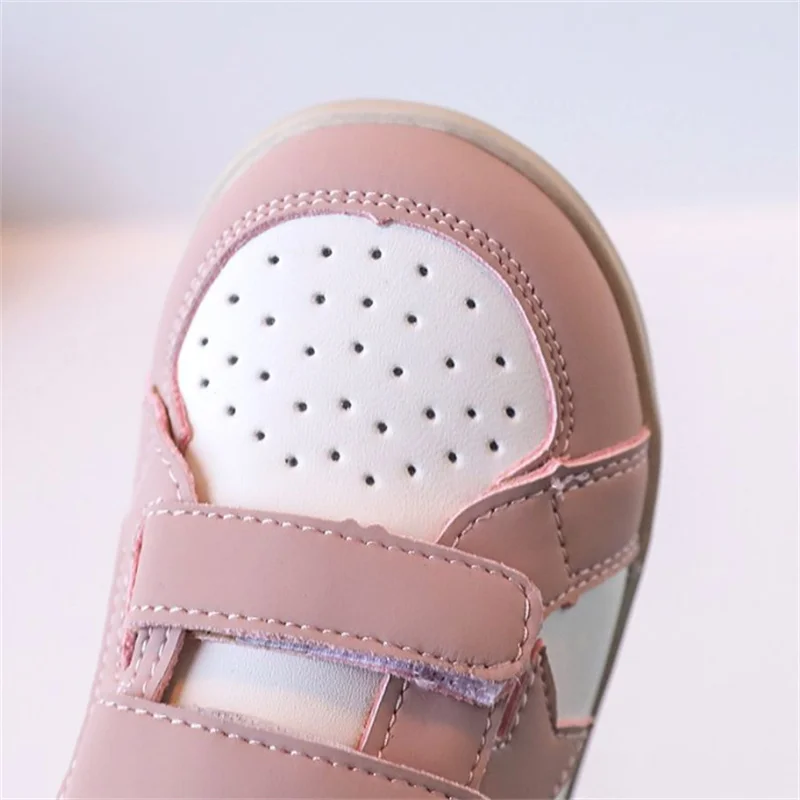 2024 New Autumn Children Shoes For Girls Leather Star Breathable Kids Casual Shoes Non-slip Fashion Toddler Girls Sneakers