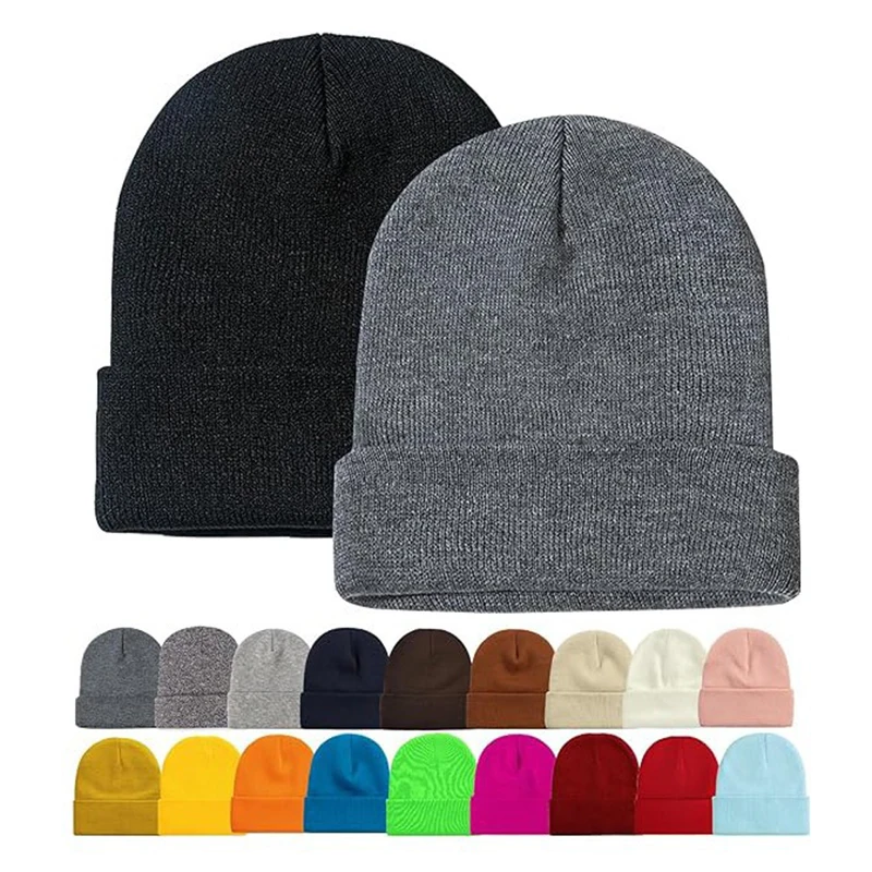 

Customizable Winter Personalized Knit Beanies with logo Patterns Available in Multiple Colors Suitable for Team or Daily Display
