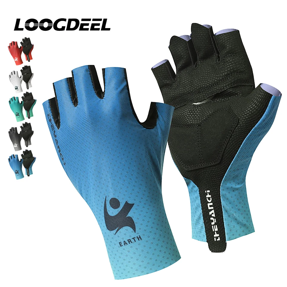AliExpress UK loogdeel LOOGDEEL Spring Summer Non-slip Exercise Fitness Fishing Outdoor Sports Hand Protection For Men Women Cycling Half-finger Glove