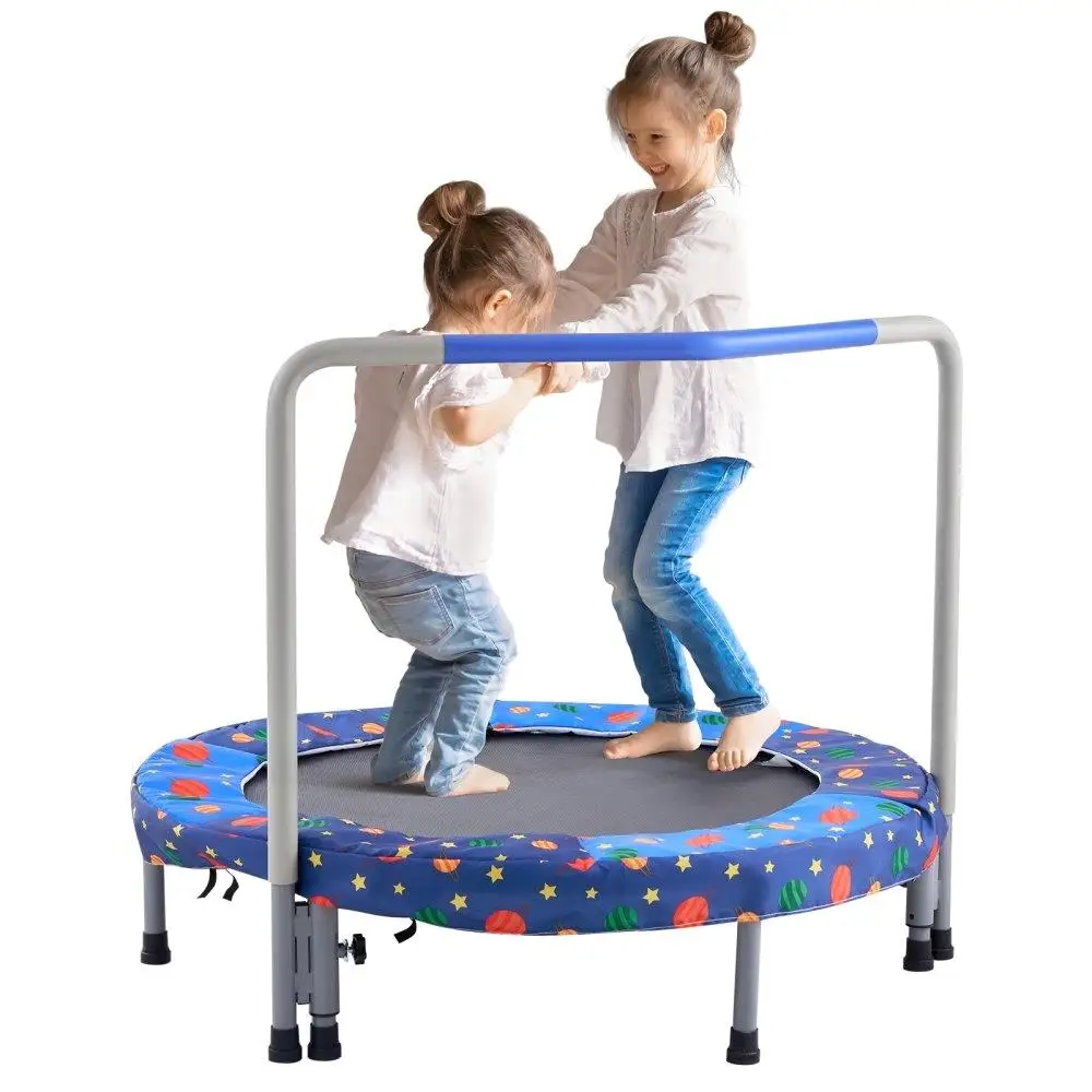 

for kids Mini Trampoline 36 Inch Foldable Indoor Outdoor Toddlers Jumping Fun Safe Exercise