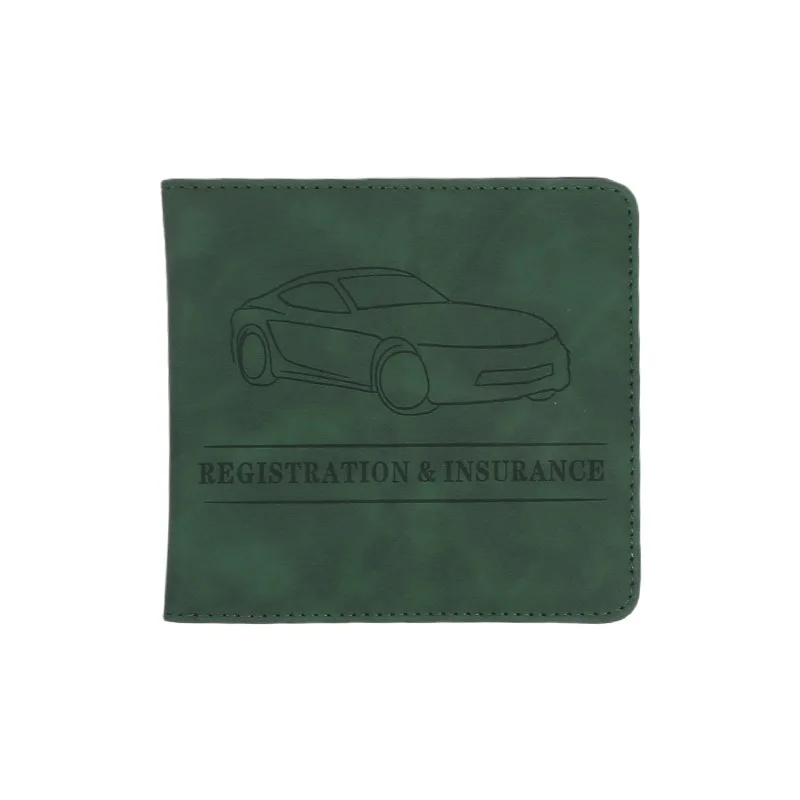 Kartenetui für die Autokategorie, Führerschein und Versicherung – Handschuhfach aus Leder für Fahrzeuge, Kfz-Dokumente, Papierkram-Organizer