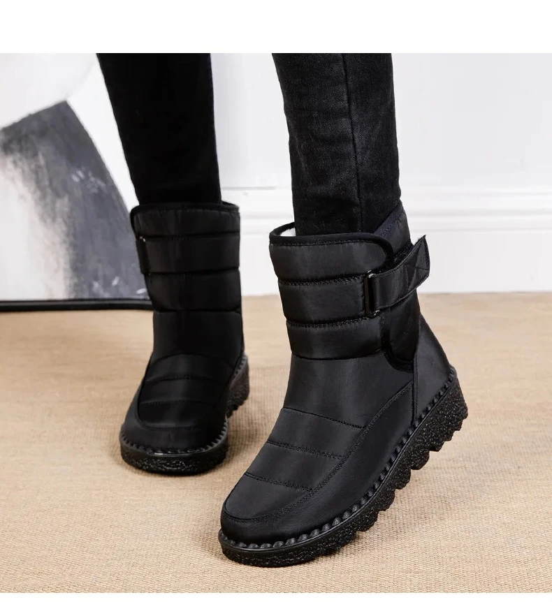 

Women Warm Ankle Boots Cotton Padded Shoes Botas De Mujer Boots Women Non Slip Waterproof Winter Snow Boots Platform Shoes for