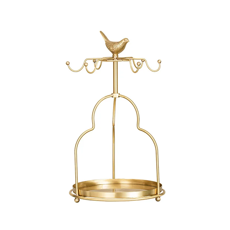 

Brass bird coffee cup holder simple living room dining table water cup rack kitchen cup storage hanger