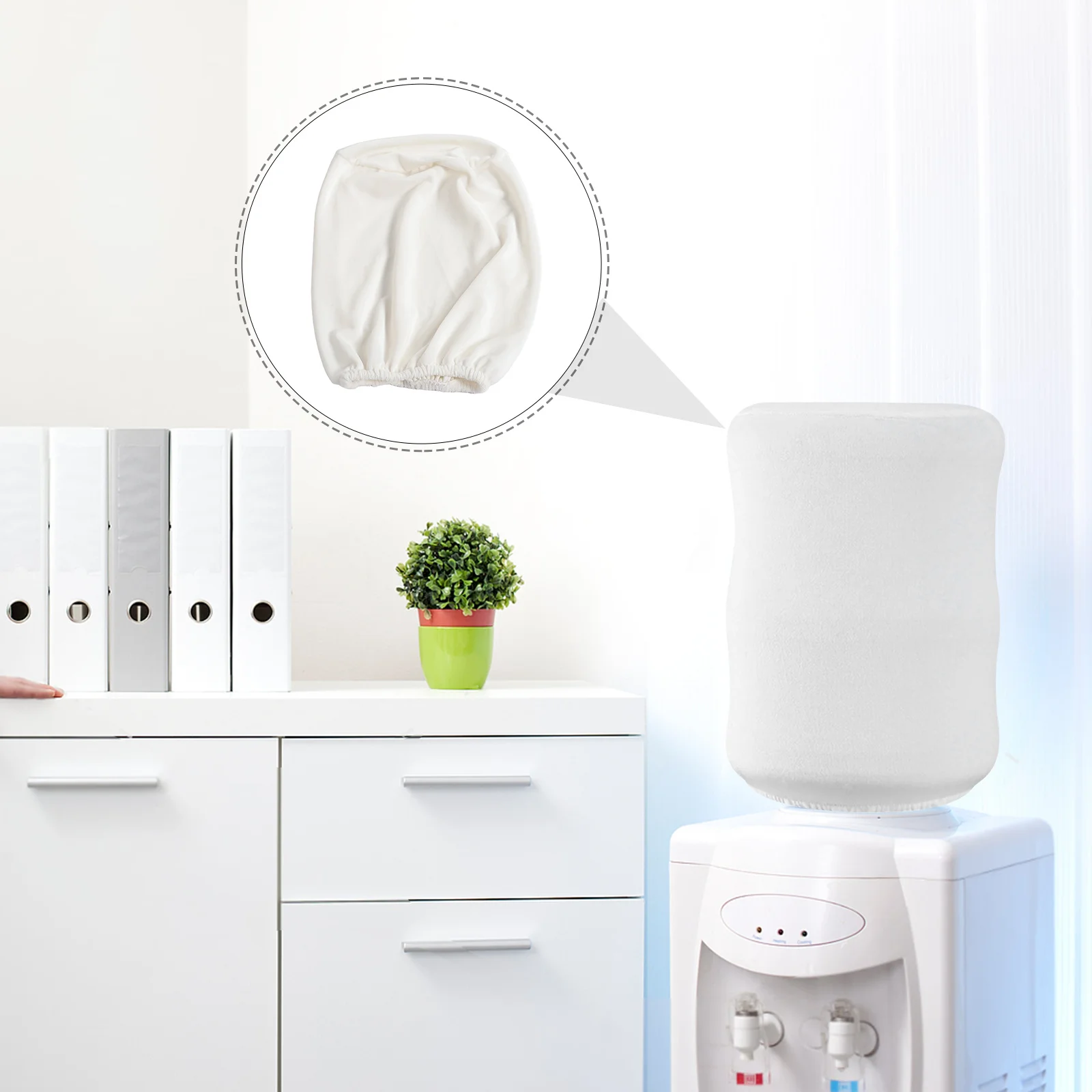 

Elastic Soft Water Dispenser Cover Full Coverage Universal Fit Water Bottle Sleeve Dustproof Protective Cover Home Decor