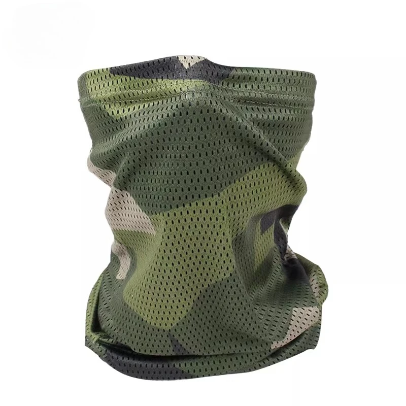 Tactical Camouflage Neck Warmer: A lightweight, all-in-one sun protection neck gaiter for summer outdoor cycling