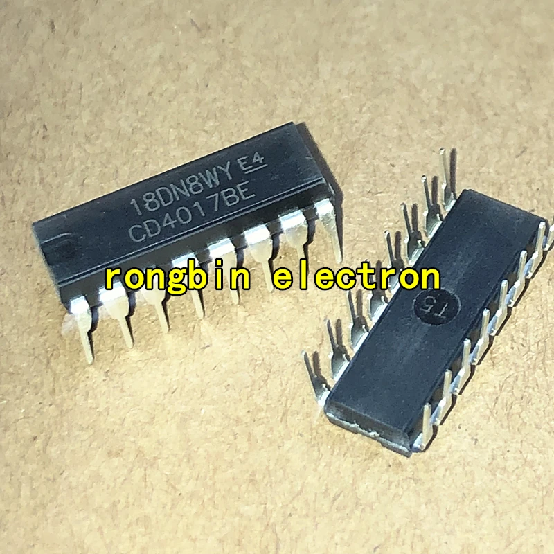 （20PCS）The new CD4017 CD4017BE is directly inserted into DIP-16 CMOS counter/distributor chip IC